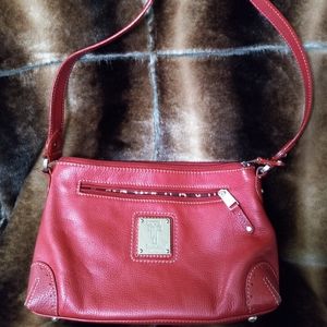 Tignanello red leather shoulder bag